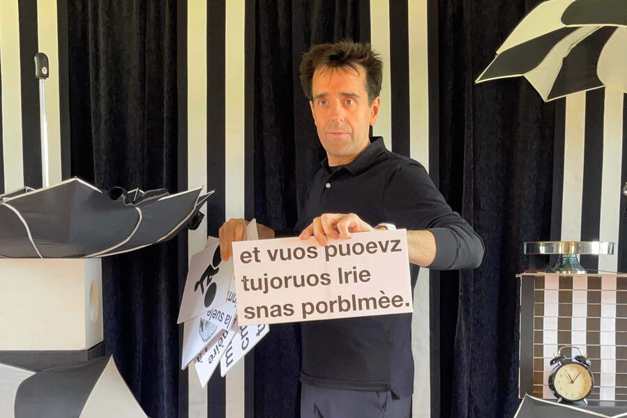 TacticOptik « Monsieur Fred pendant le spectacle "TacticOptik" »
