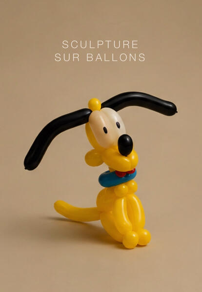 Affiche pour la sculpture sur ballons avec Monsieur Fred